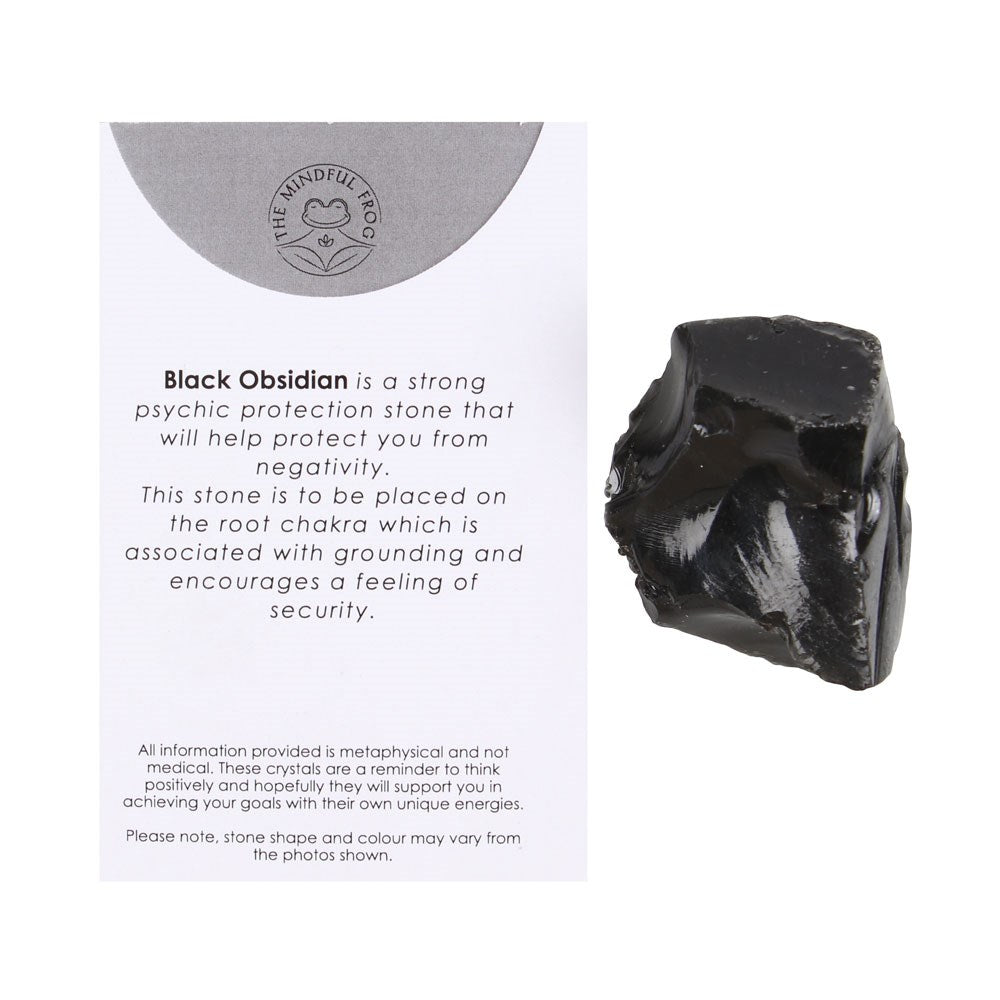 BLACK OBSIDIAN HEALING ROUGH CRYSTAL-Promotes Truth & Properties To Strengthen Spiritual Connection
